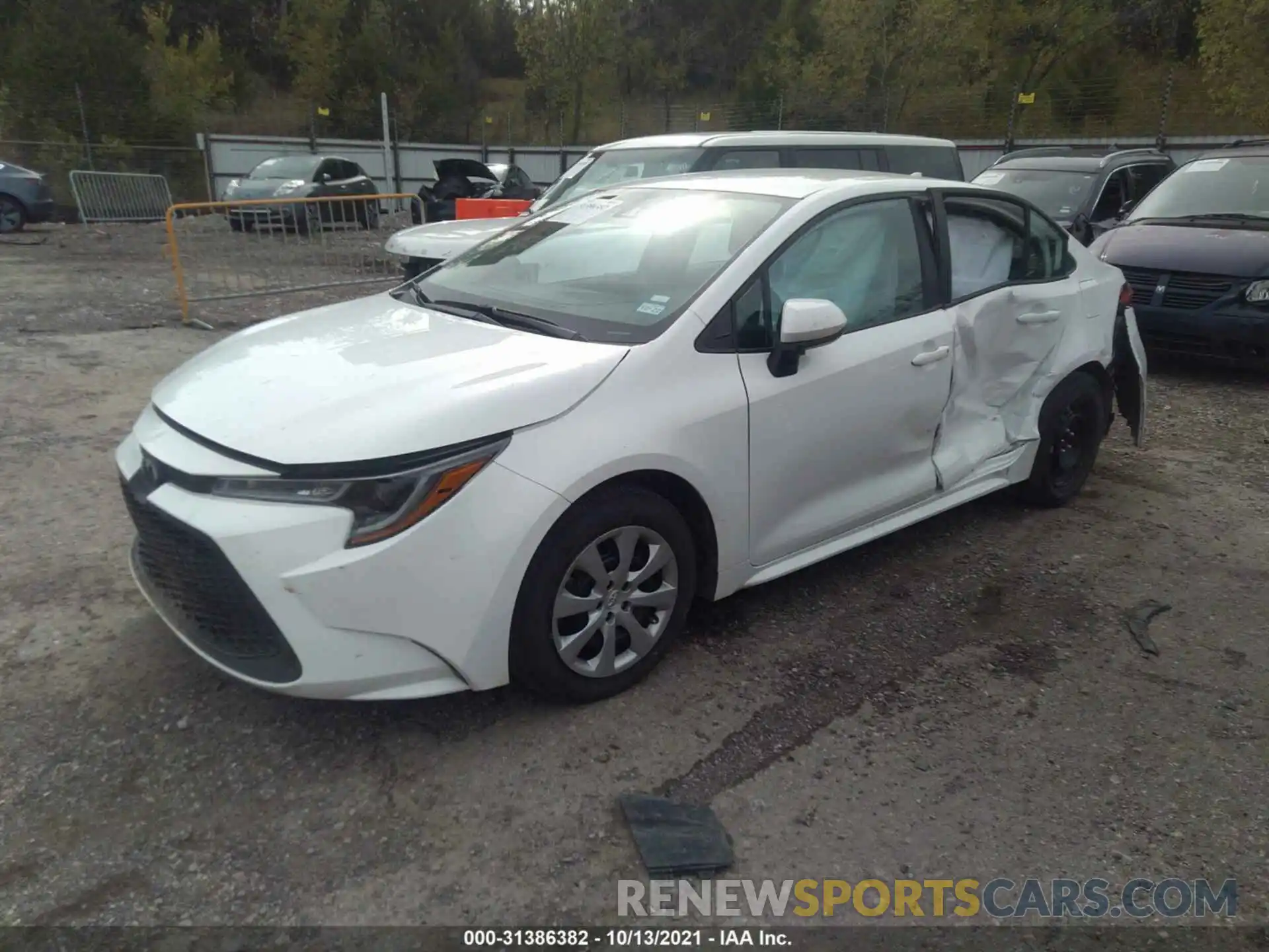 2 Photograph of a damaged car 5YFEPMAEXMP187441 TOYOTA COROLLA 2021