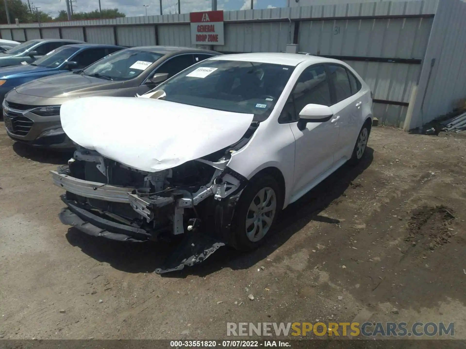 2 Photograph of a damaged car 5YFEPMAEXMP188377 TOYOTA COROLLA 2021