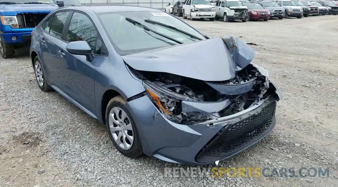 1 Photograph of a damaged car 5YFEPMAEXMP188721 TOYOTA COROLLA 2021