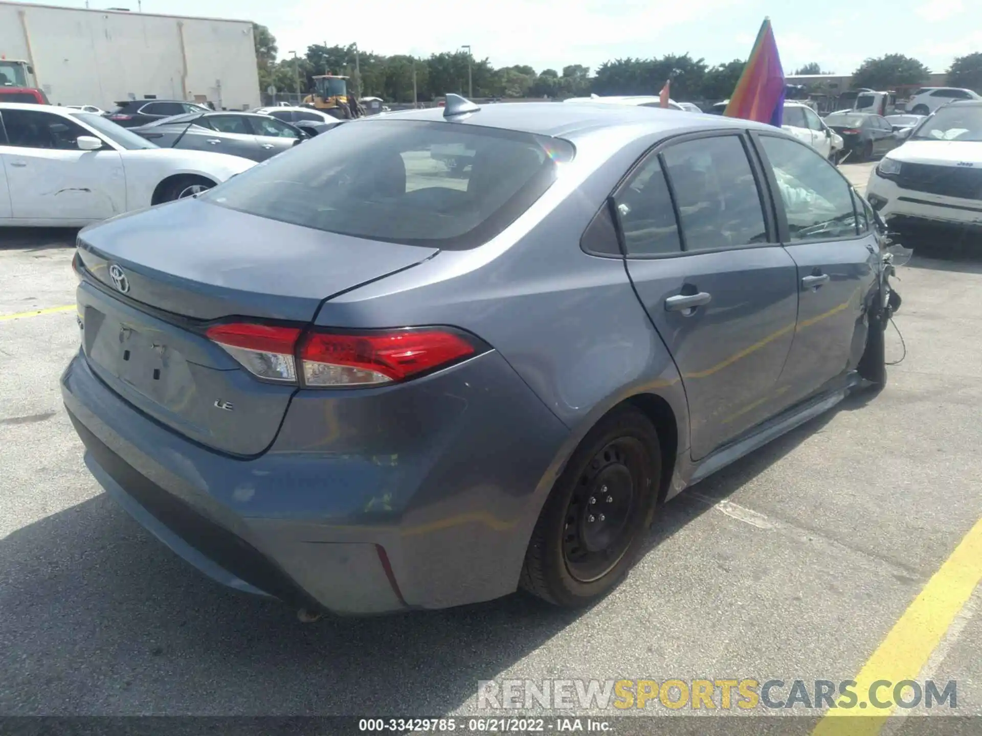 4 Photograph of a damaged car 5YFEPMAEXMP189173 TOYOTA COROLLA 2021