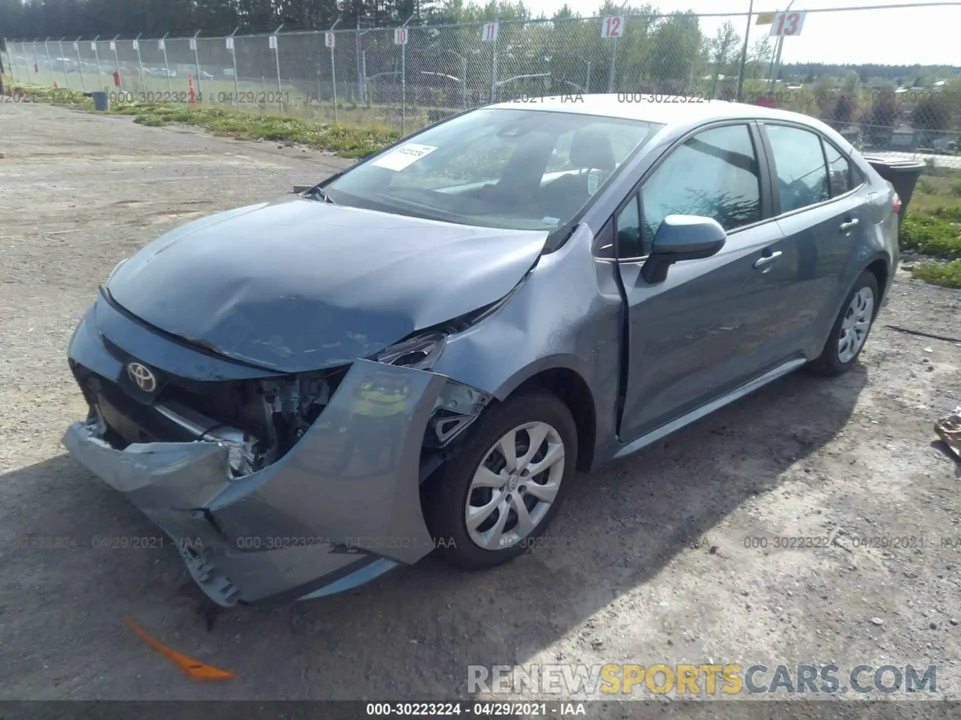 2 Photograph of a damaged car 5YFEPMAEXMP190968 TOYOTA COROLLA 2021