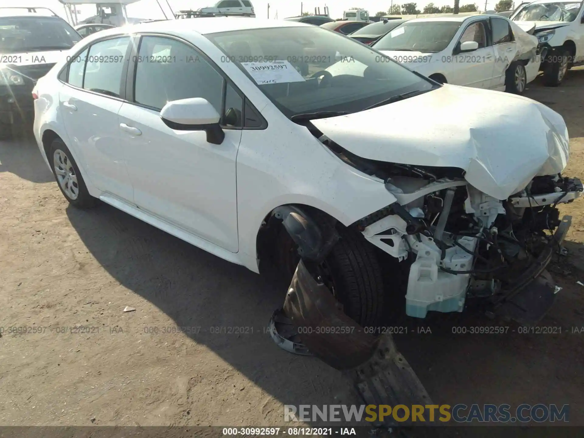 1 Photograph of a damaged car 5YFEPMAEXMP191411 TOYOTA COROLLA 2021