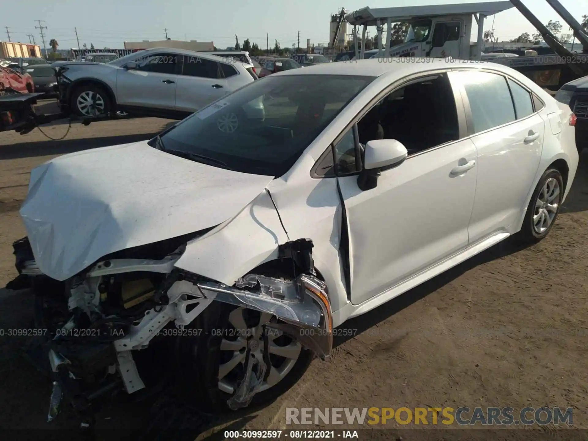 2 Photograph of a damaged car 5YFEPMAEXMP191411 TOYOTA COROLLA 2021