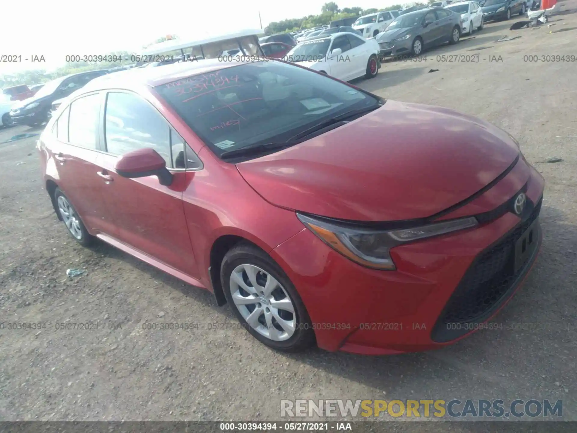 1 Photograph of a damaged car 5YFEPMAEXMP191568 TOYOTA COROLLA 2021