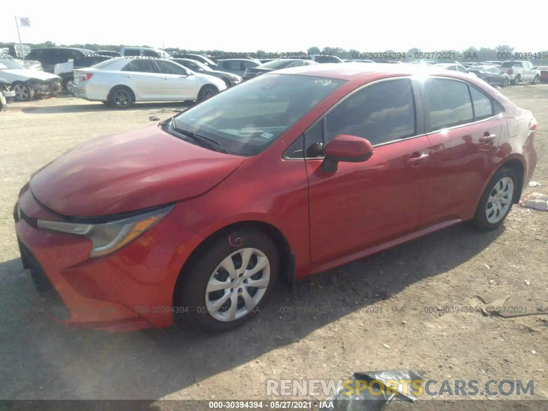 2 Photograph of a damaged car 5YFEPMAEXMP191568 TOYOTA COROLLA 2021