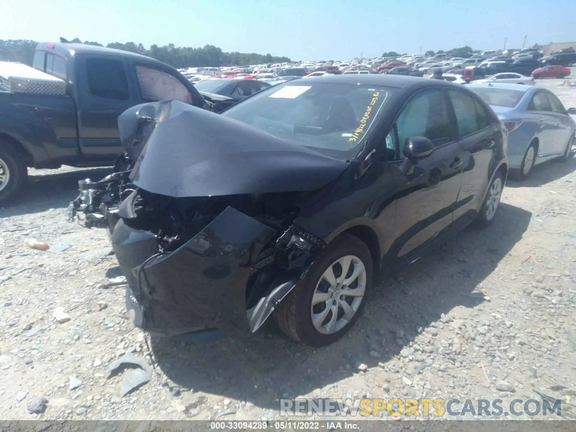 2 Photograph of a damaged car 5YFEPMAEXMP192333 TOYOTA COROLLA 2021