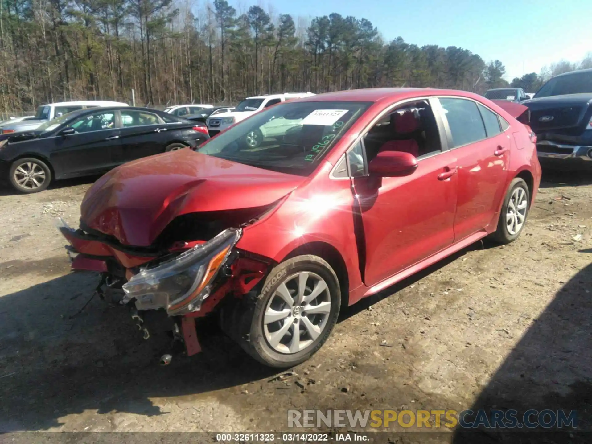 2 Photograph of a damaged car 5YFEPMAEXMP192963 TOYOTA COROLLA 2021