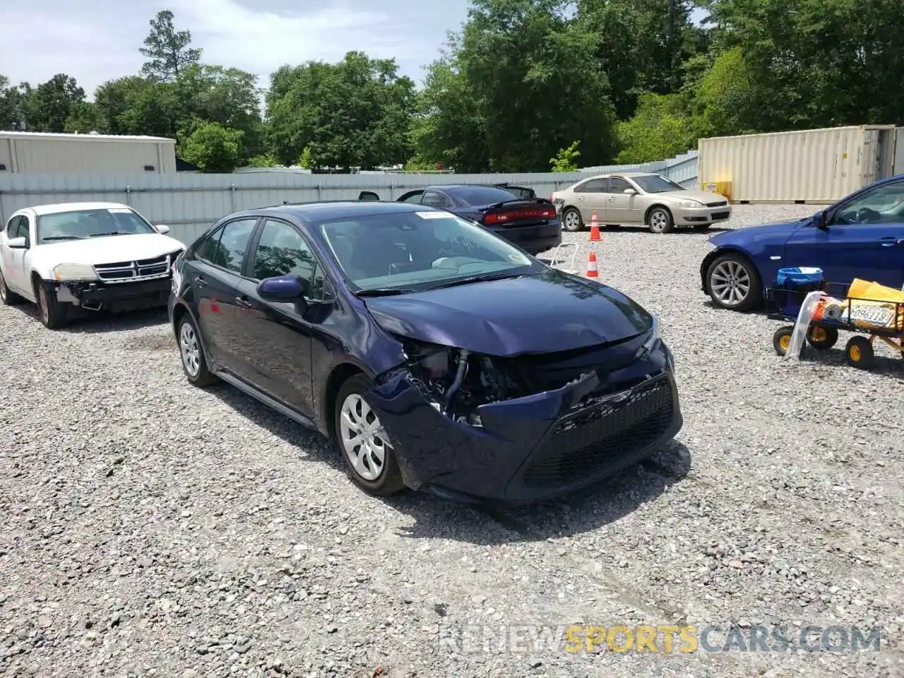 1 Photograph of a damaged car 5YFEPMAEXMP193434 TOYOTA COROLLA 2021