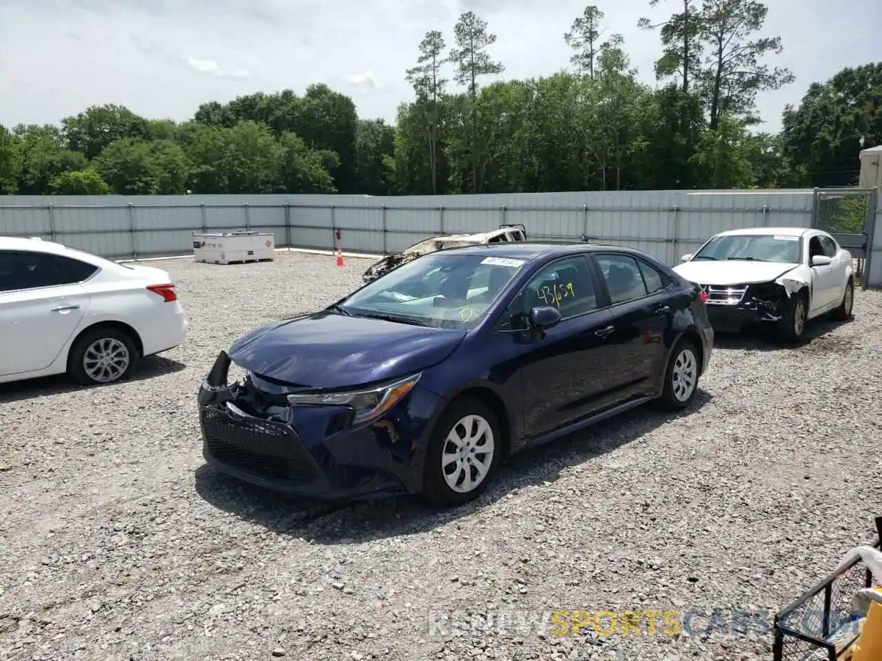 2 Photograph of a damaged car 5YFEPMAEXMP193434 TOYOTA COROLLA 2021