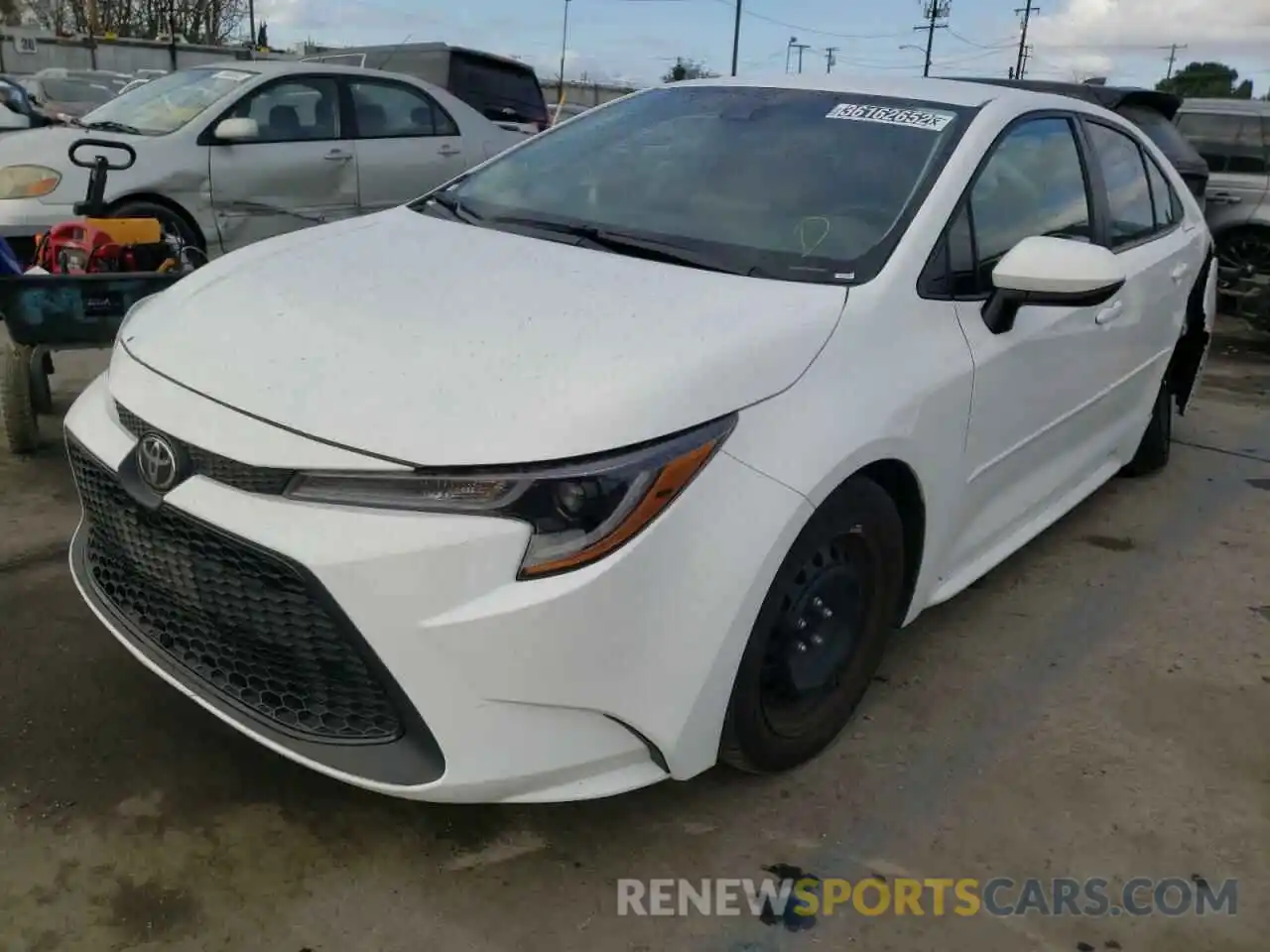 2 Photograph of a damaged car 5YFEPMAEXMP193675 TOYOTA COROLLA 2021