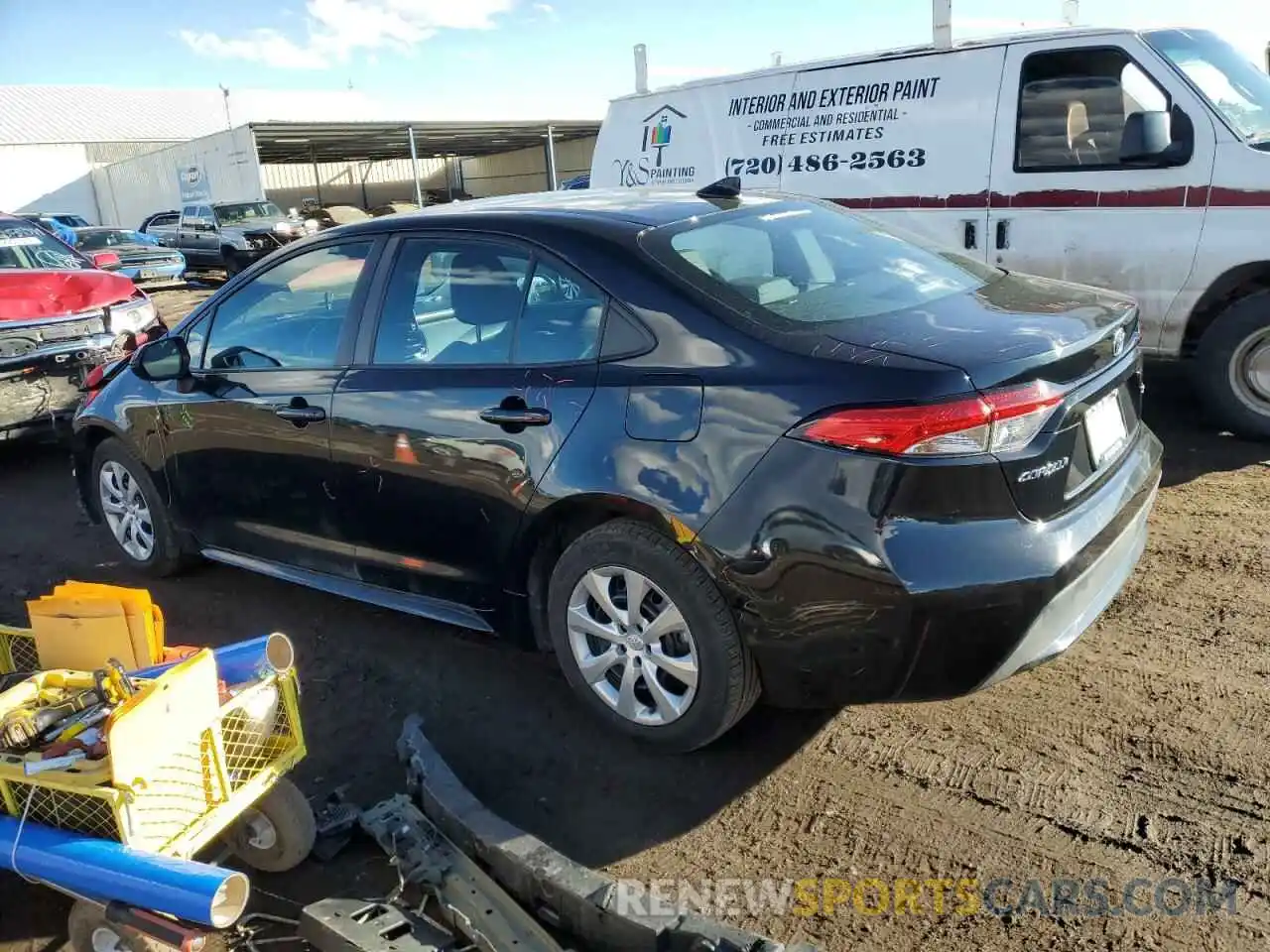 2 Photograph of a damaged car 5YFEPMAEXMP193711 TOYOTA COROLLA 2021