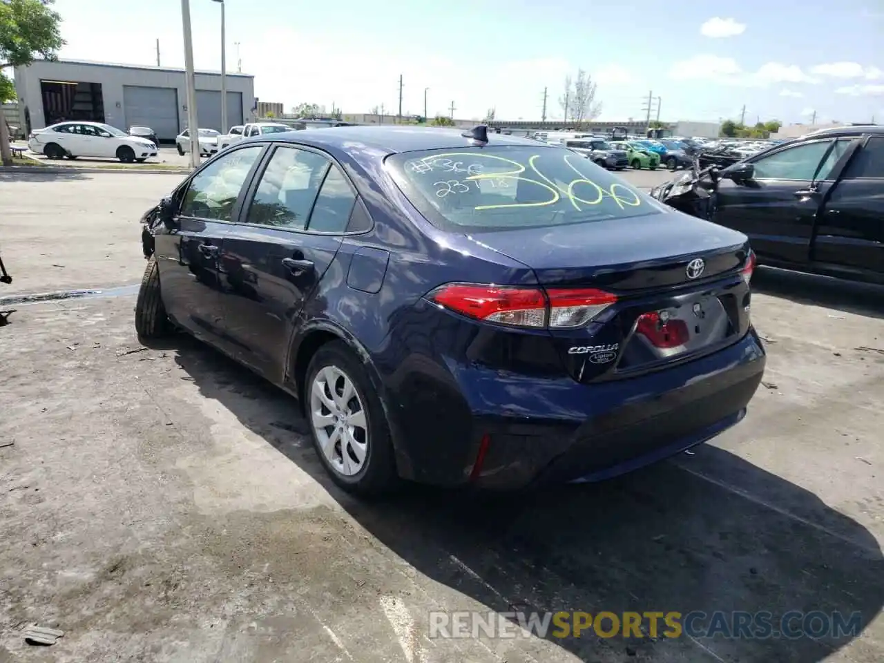 3 Photograph of a damaged car 5YFEPMAEXMP196740 TOYOTA COROLLA 2021