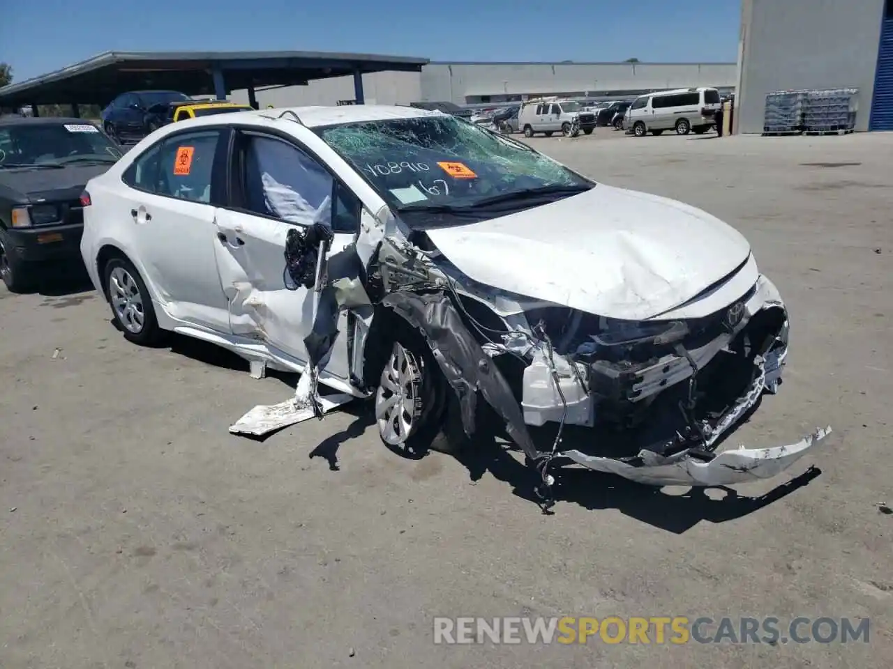 1 Photograph of a damaged car 5YFEPMAEXMP201113 TOYOTA COROLLA 2021