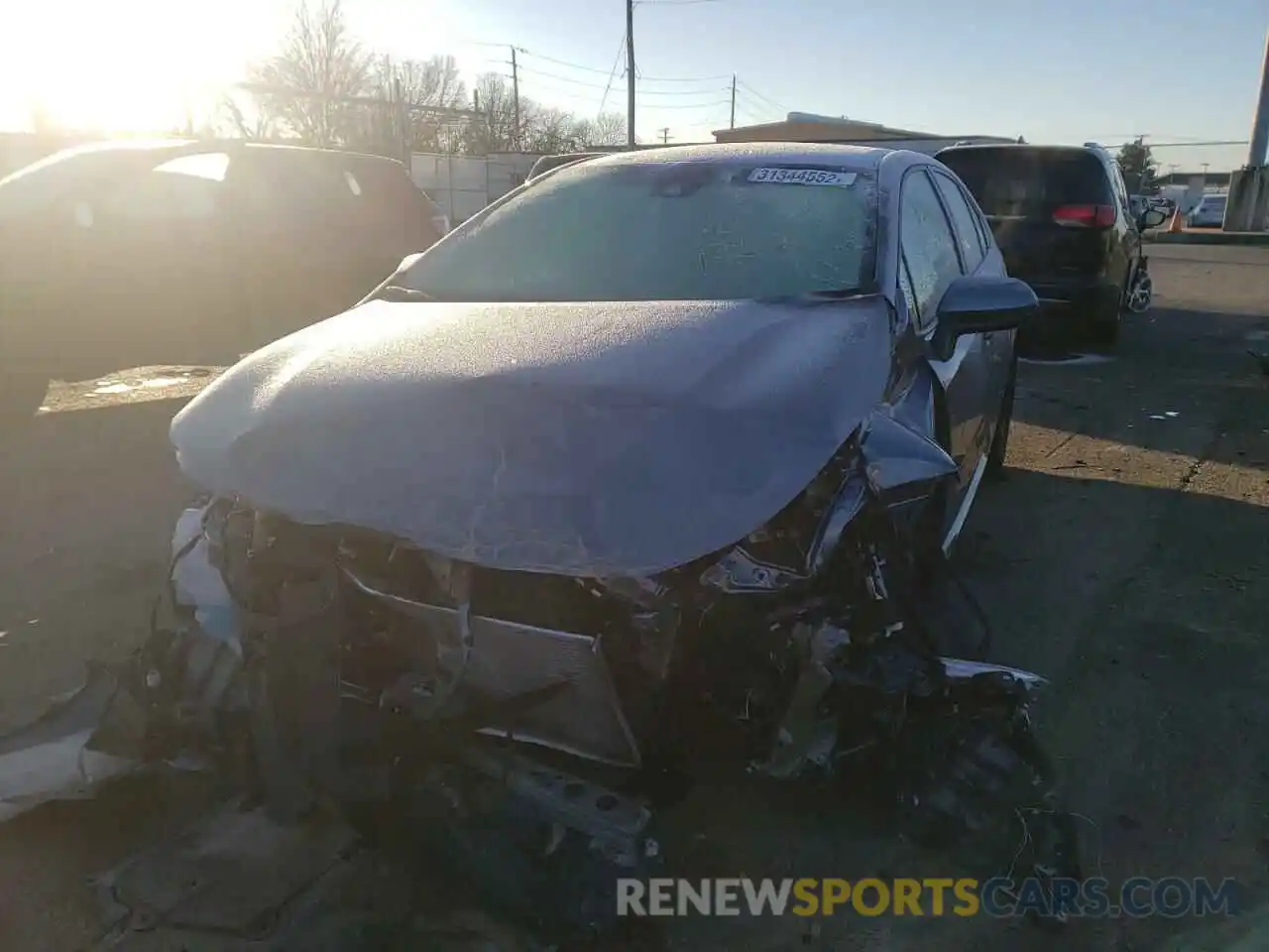 2 Photograph of a damaged car 5YFEPMAEXMP206408 TOYOTA COROLLA 2021