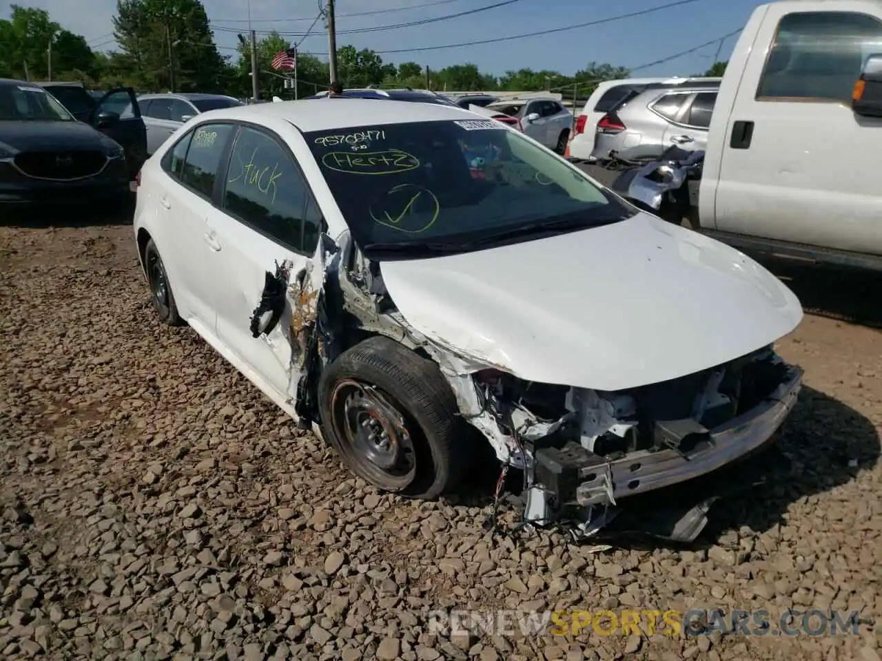 1 Photograph of a damaged car 5YFEPMAEXMP207154 TOYOTA COROLLA 2021