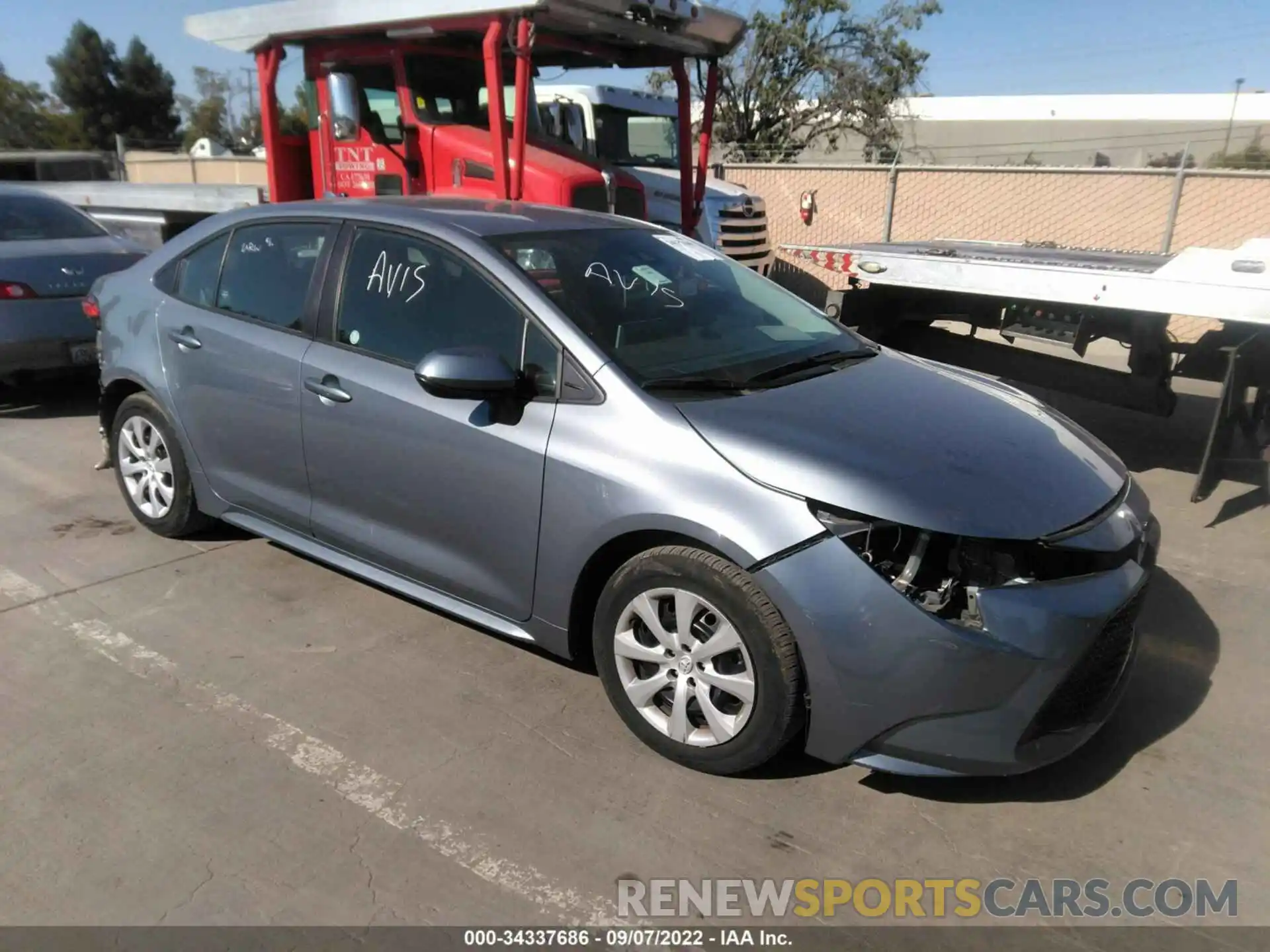 1 Photograph of a damaged car 5YFEPMAEXMP207607 TOYOTA COROLLA 2021