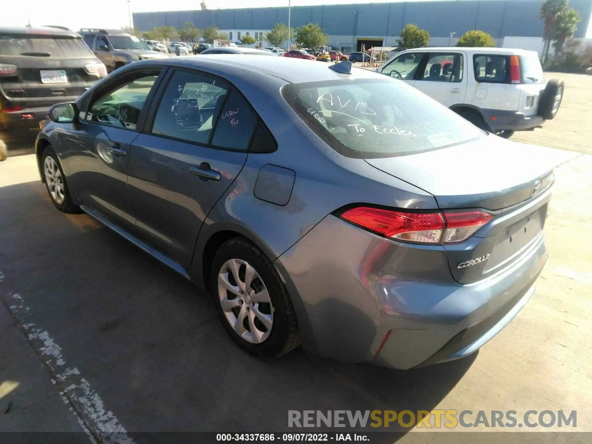 3 Photograph of a damaged car 5YFEPMAEXMP207607 TOYOTA COROLLA 2021