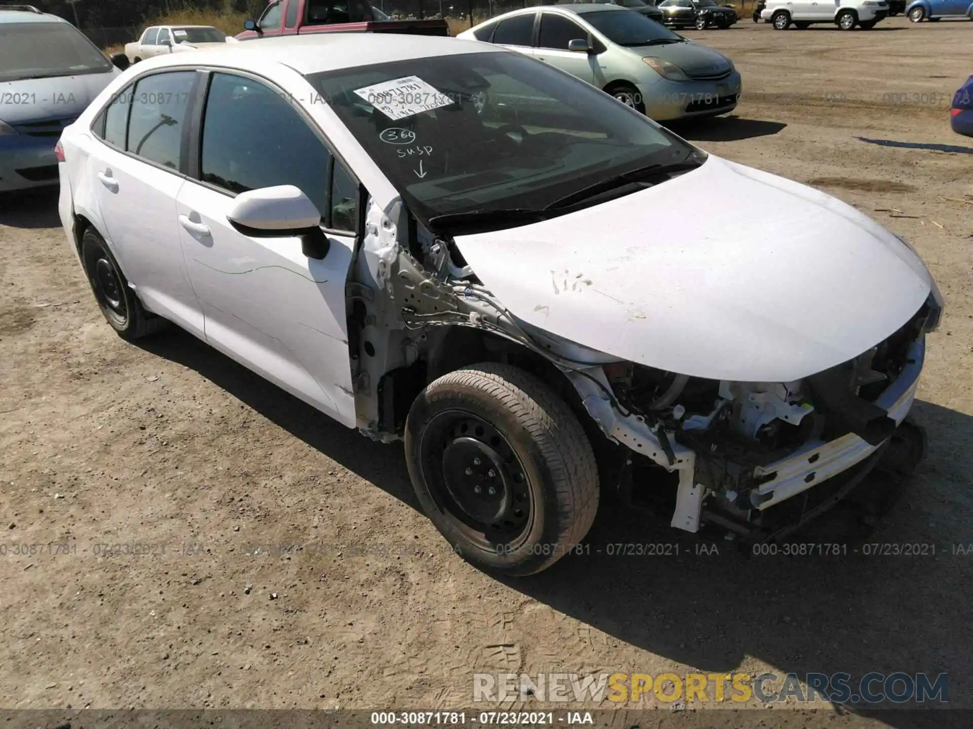 1 Photograph of a damaged car 5YFEPMAEXMP208224 TOYOTA COROLLA 2021