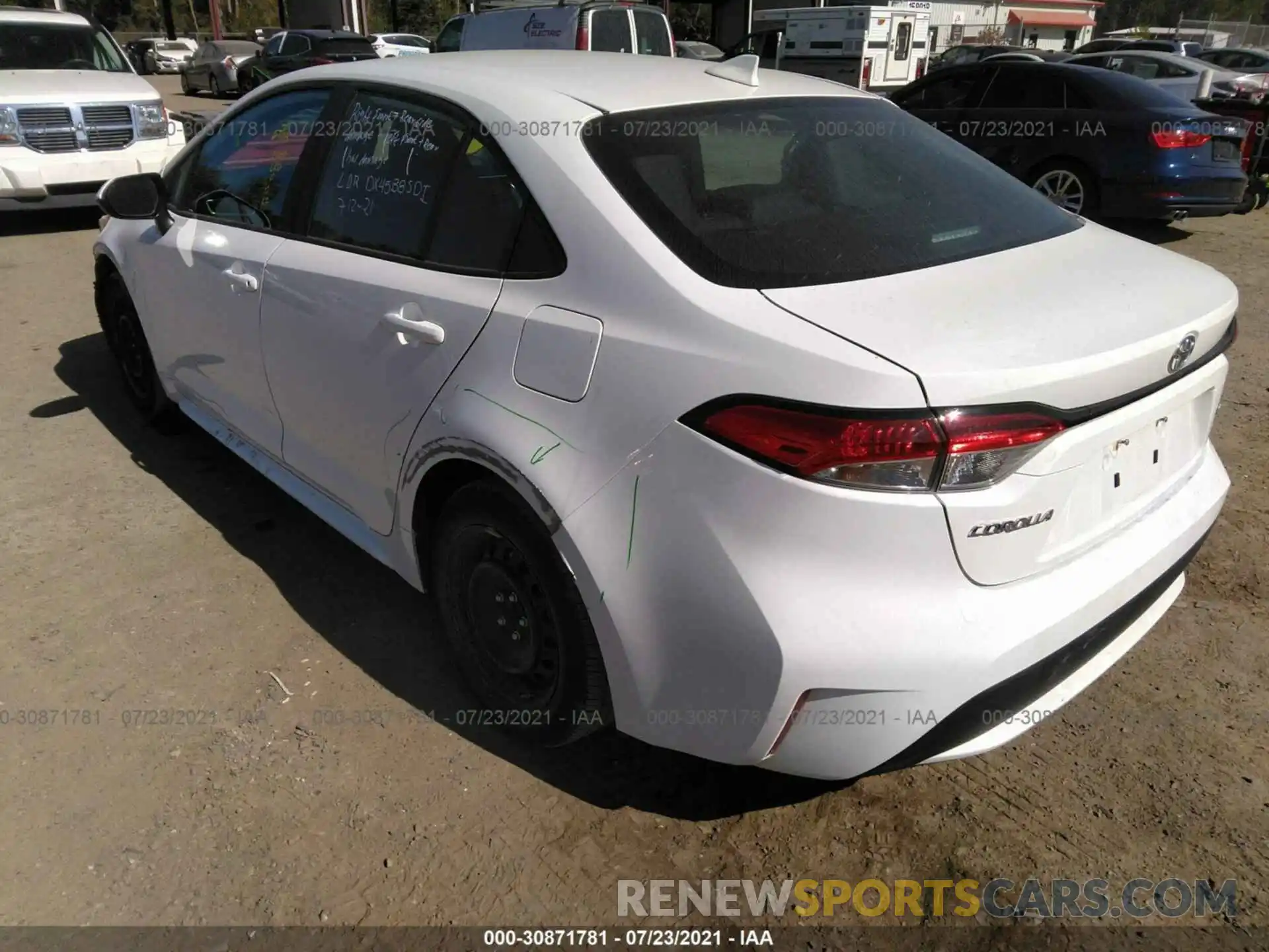 3 Photograph of a damaged car 5YFEPMAEXMP208224 TOYOTA COROLLA 2021