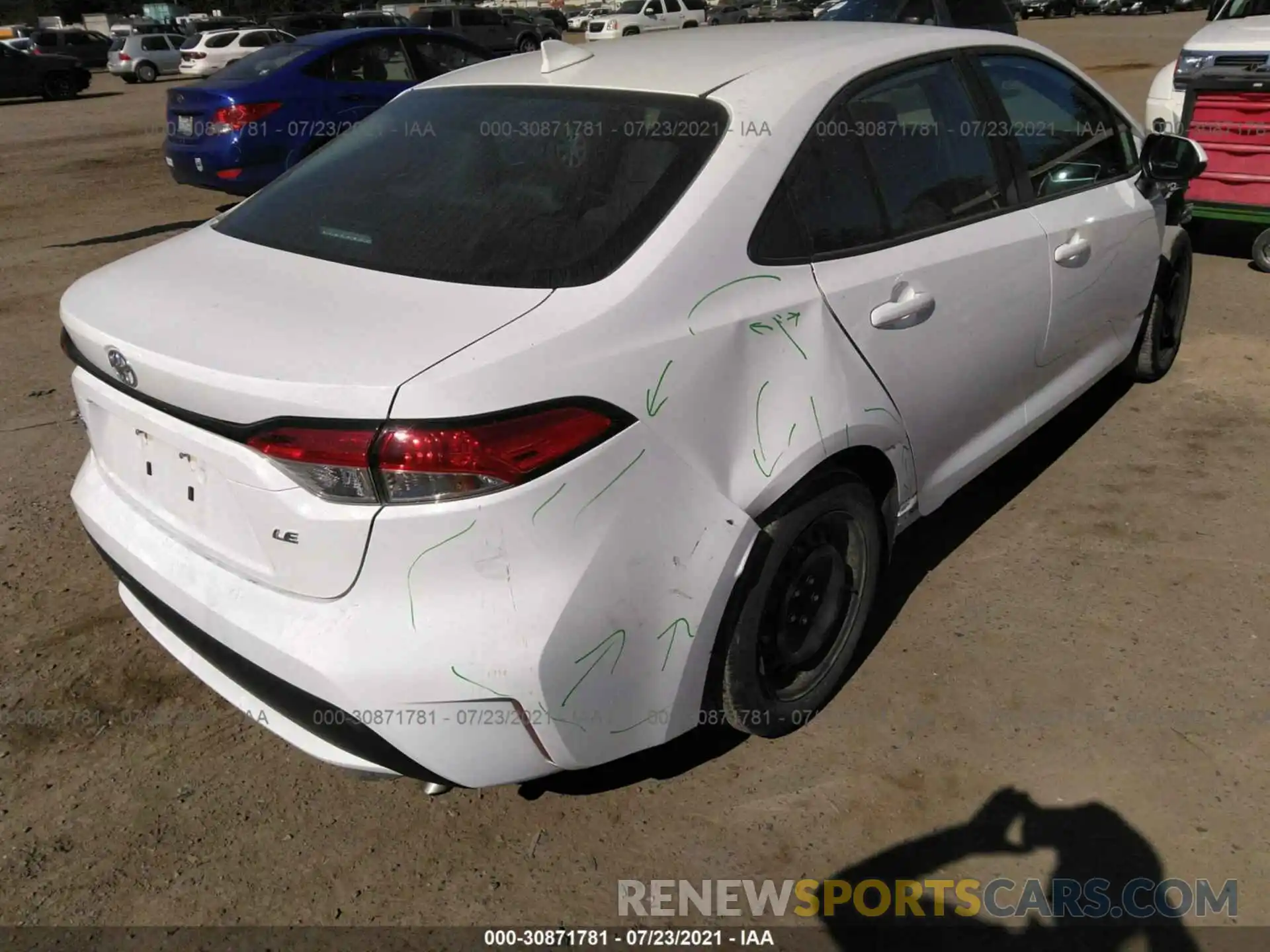 4 Photograph of a damaged car 5YFEPMAEXMP208224 TOYOTA COROLLA 2021