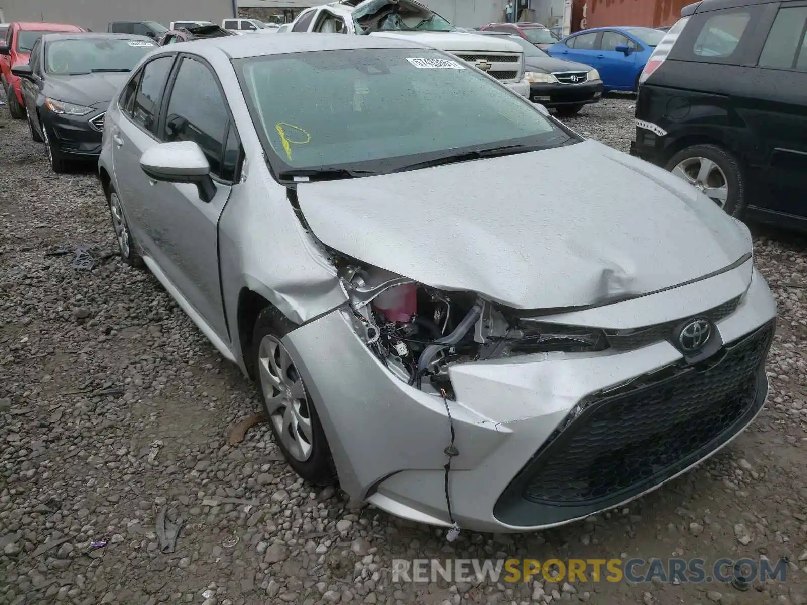 1 Photograph of a damaged car 5YFEPMAEXMP208367 TOYOTA COROLLA 2021