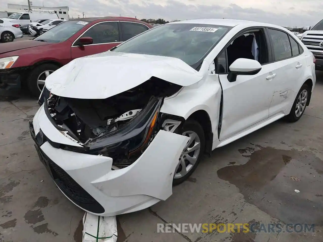 2 Photograph of a damaged car 5YFEPMAEXMP208398 TOYOTA COROLLA 2021