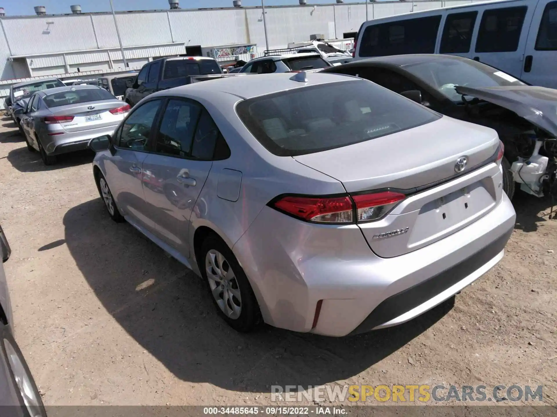 3 Photograph of a damaged car 5YFEPMAEXMP209597 TOYOTA COROLLA 2021