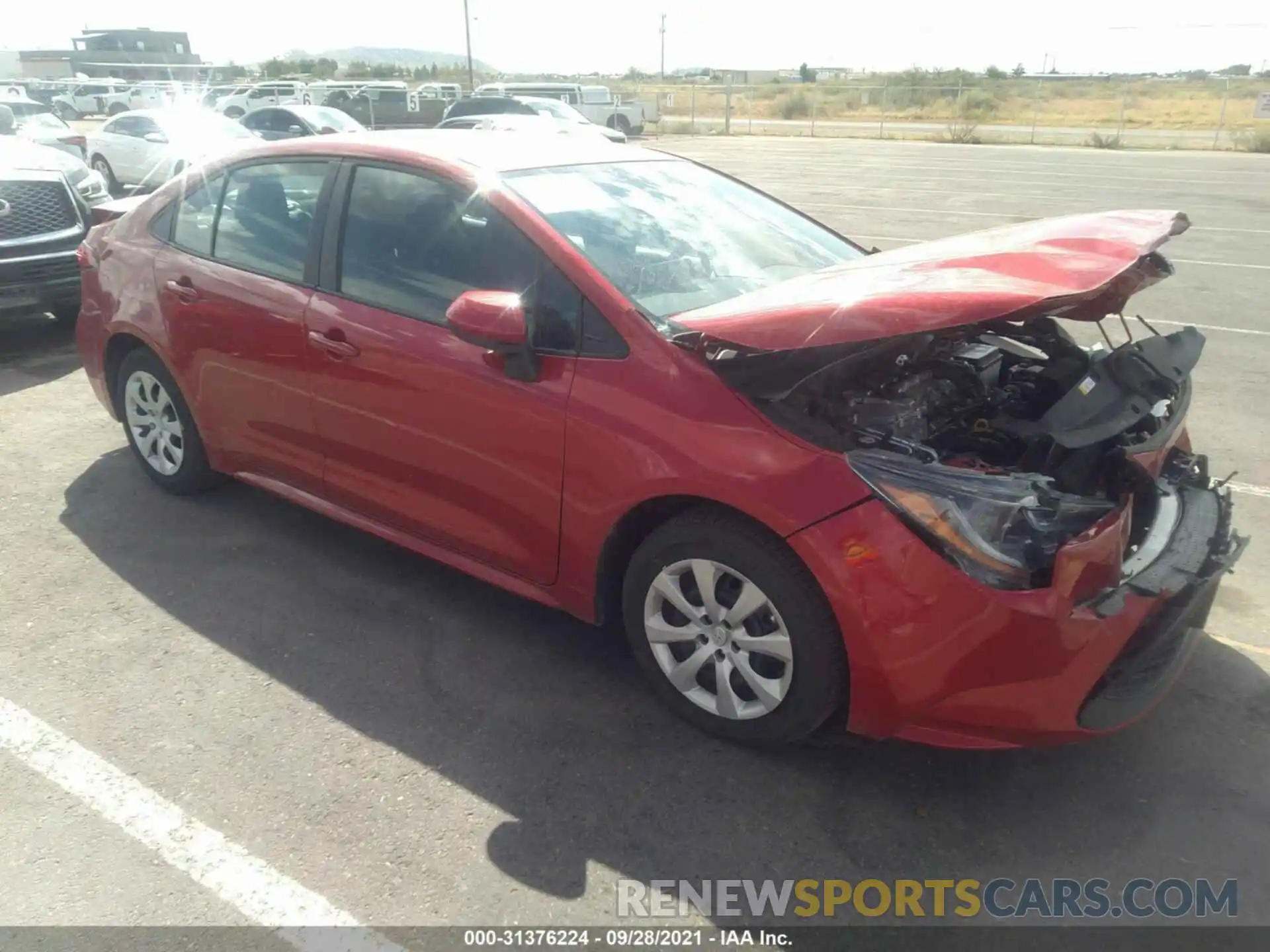 1 Photograph of a damaged car 5YFEPMAEXMP211592 TOYOTA COROLLA 2021