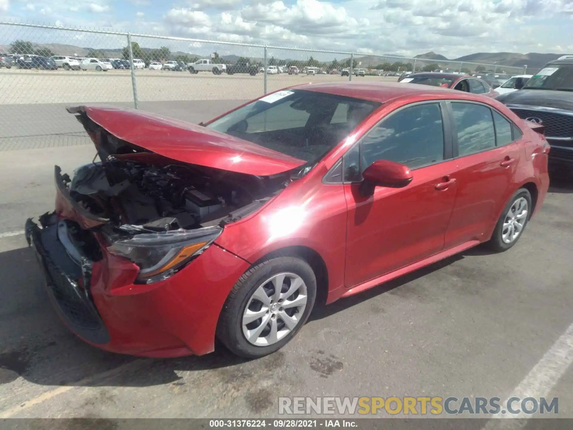 2 Photograph of a damaged car 5YFEPMAEXMP211592 TOYOTA COROLLA 2021