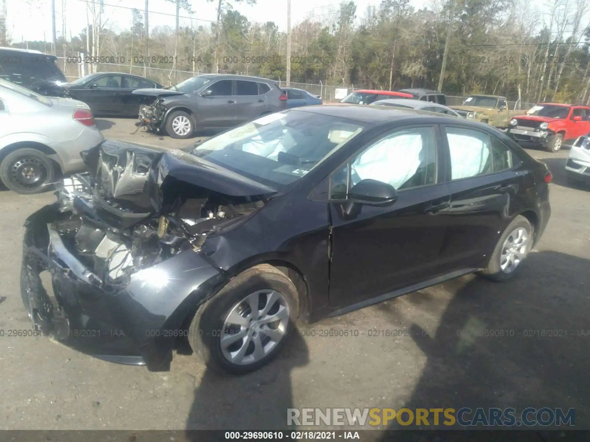 2 Photograph of a damaged car 5YFEPMAEXMP211950 TOYOTA COROLLA 2021