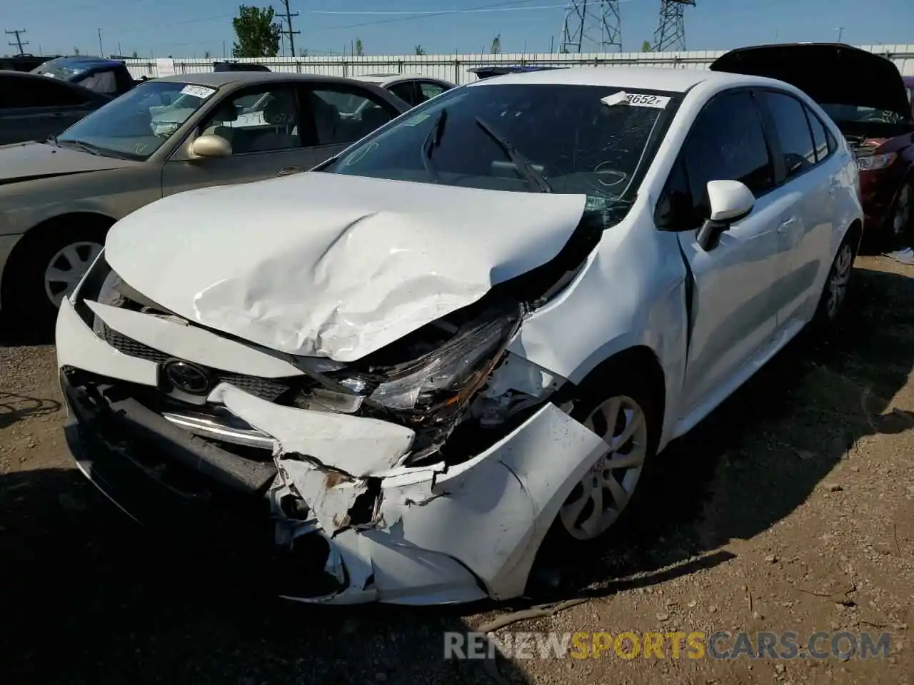 2 Photograph of a damaged car 5YFEPMAEXMP212807 TOYOTA COROLLA 2021