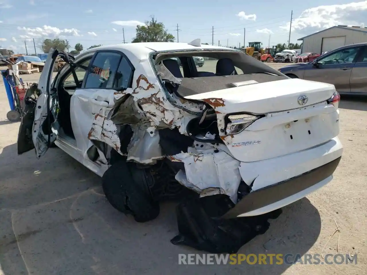 3 Photograph of a damaged car 5YFEPMAEXMP216615 TOYOTA COROLLA 2021