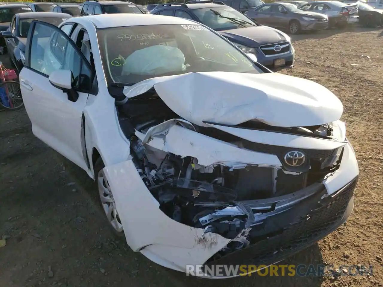 1 Photograph of a damaged car 5YFEPMAEXMP218932 TOYOTA COROLLA 2021