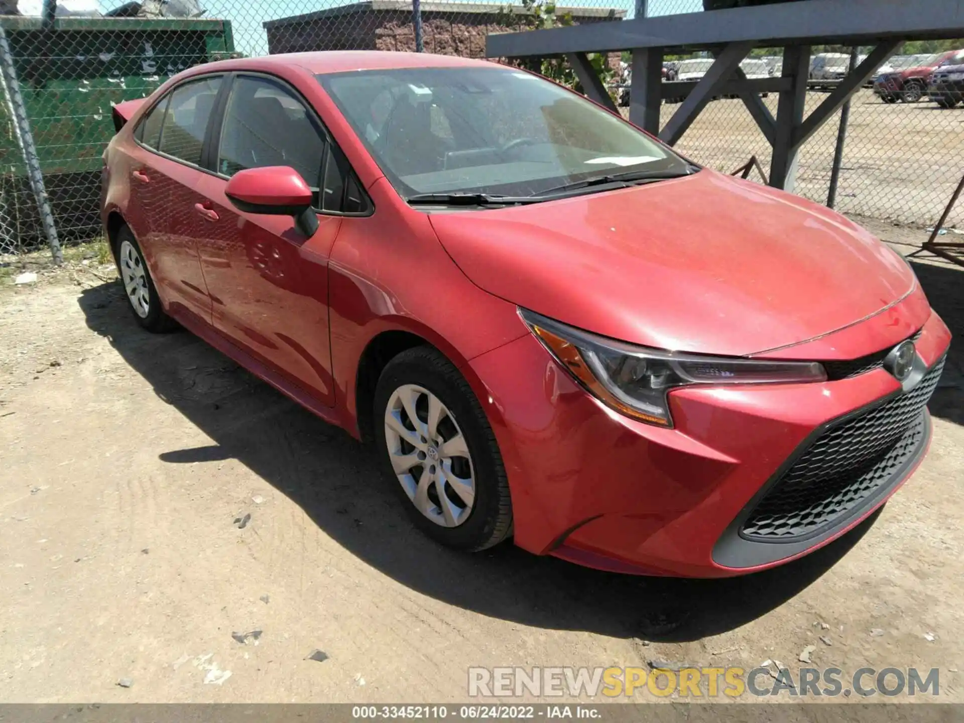 1 Photograph of a damaged car 5YFEPMAEXMP219160 TOYOTA COROLLA 2021