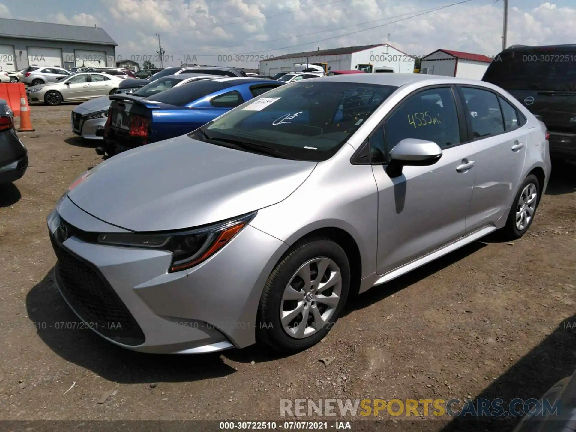 2 Photograph of a damaged car 5YFEPMAEXMP221197 TOYOTA COROLLA 2021