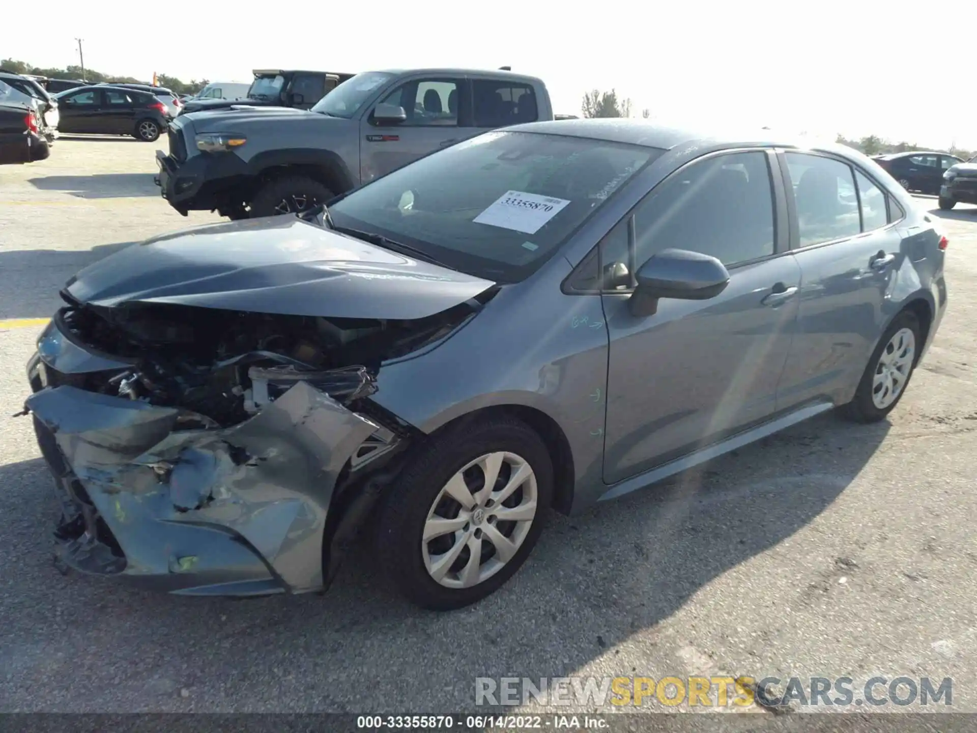 2 Photograph of a damaged car 5YFEPMAEXMP221779 TOYOTA COROLLA 2021