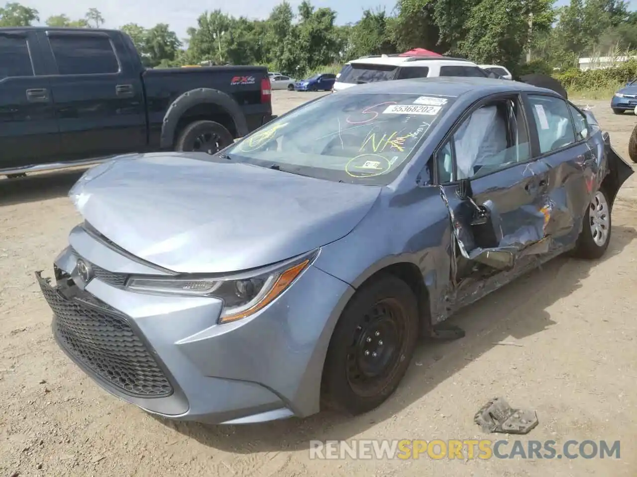 2 Photograph of a damaged car 5YFEPMAEXMP221944 TOYOTA COROLLA 2021