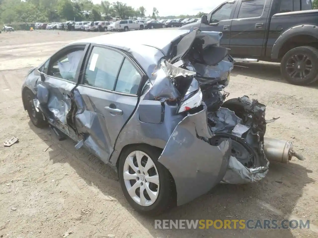 3 Photograph of a damaged car 5YFEPMAEXMP221944 TOYOTA COROLLA 2021