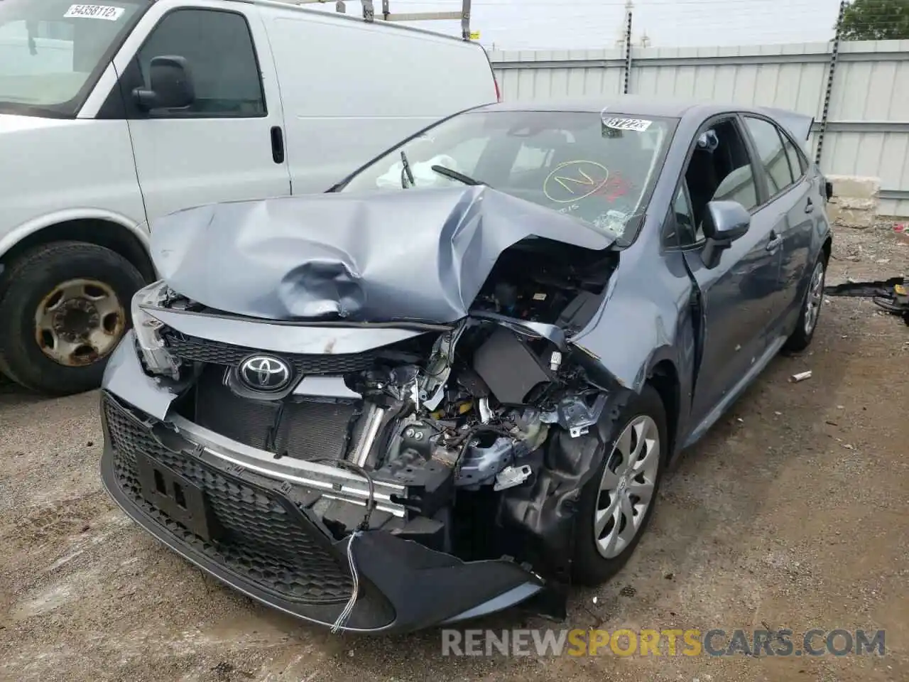 2 Photograph of a damaged car 5YFEPMAEXMP223015 TOYOTA COROLLA 2021