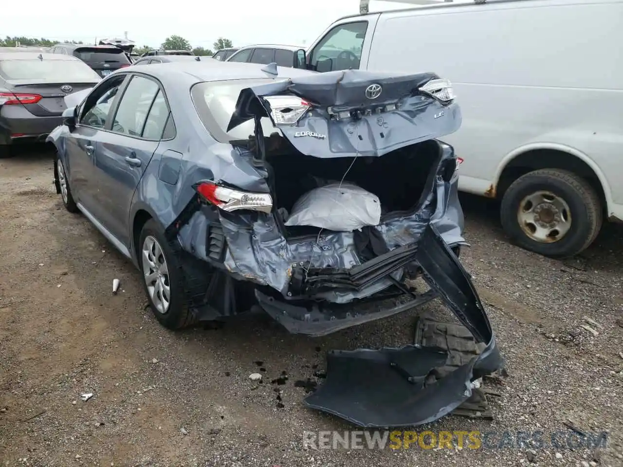 3 Photograph of a damaged car 5YFEPMAEXMP223015 TOYOTA COROLLA 2021