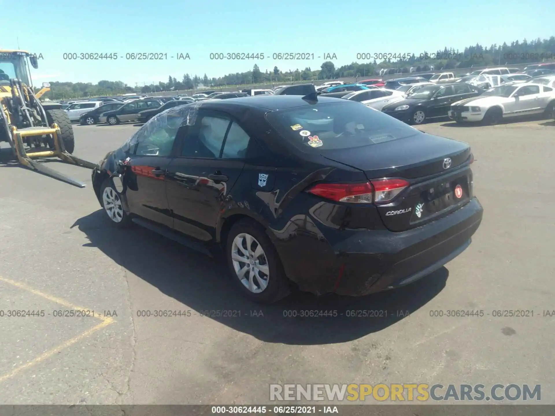 3 Photograph of a damaged car 5YFEPMAEXMP224021 TOYOTA COROLLA 2021