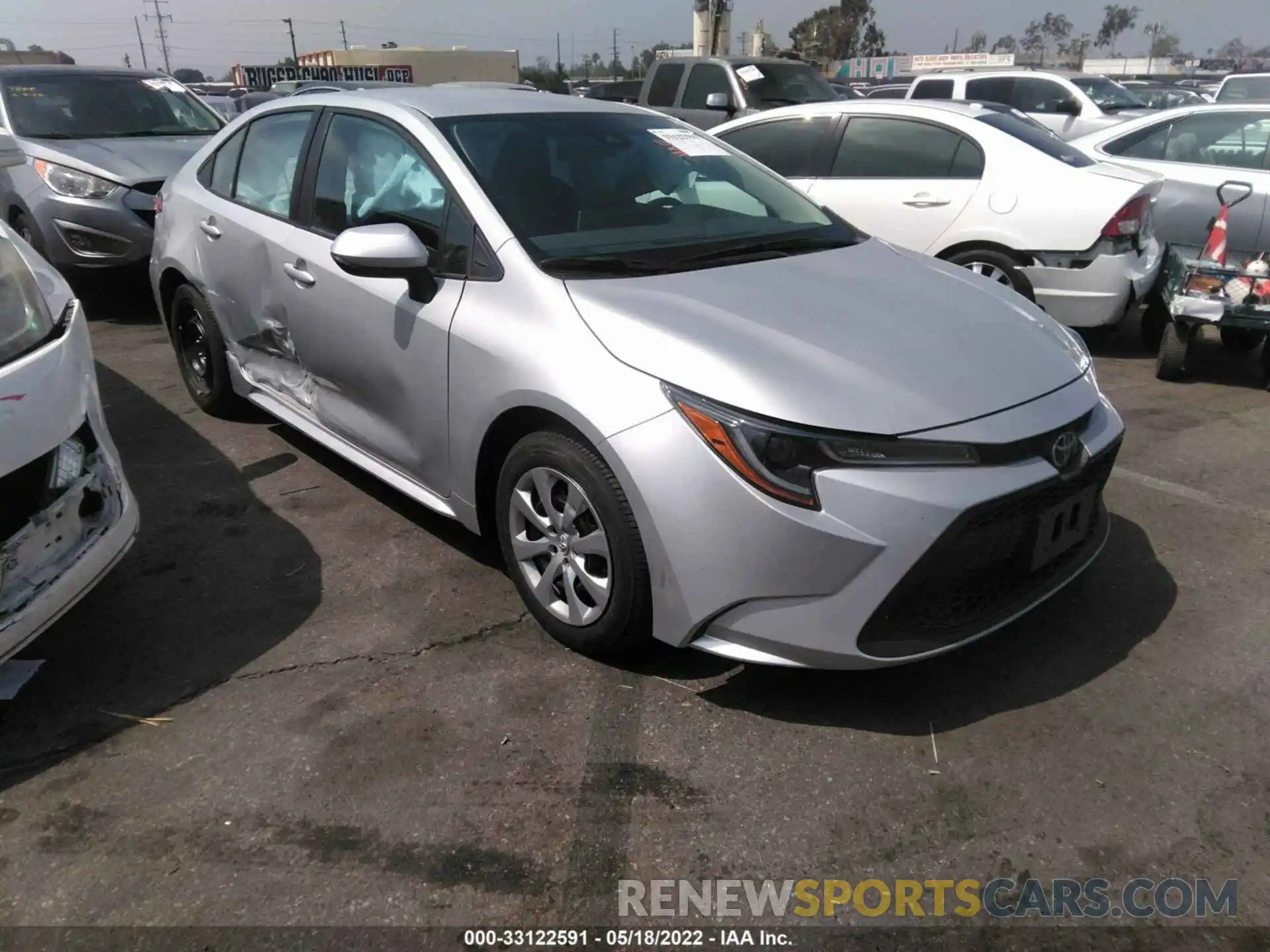 1 Photograph of a damaged car 5YFEPMAEXMP225220 TOYOTA COROLLA 2021