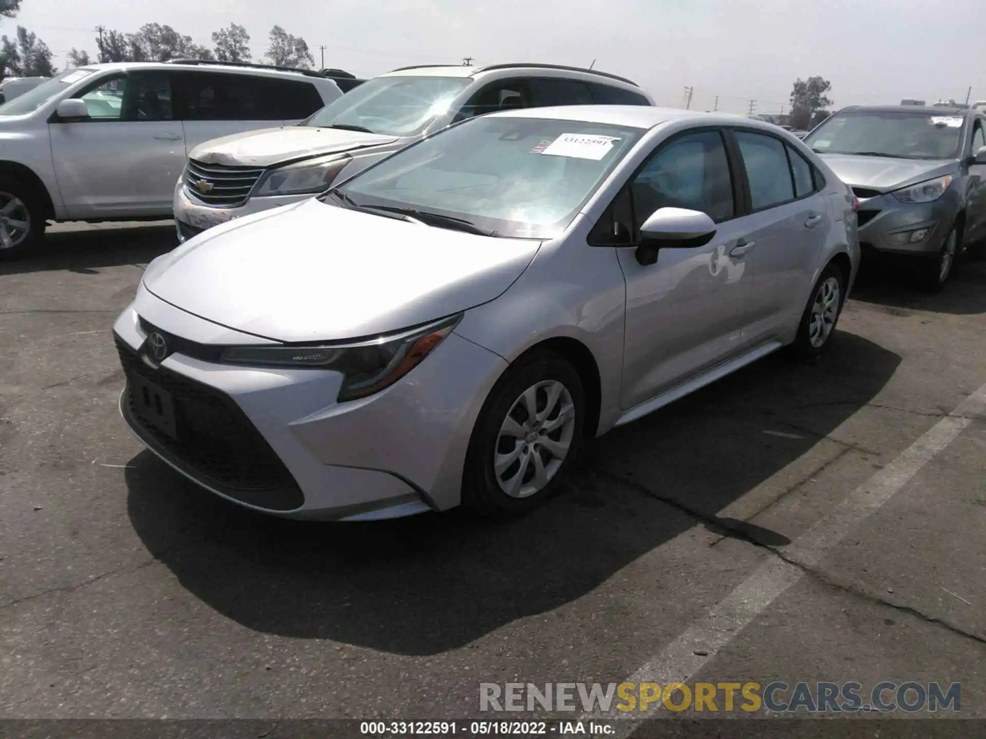 2 Photograph of a damaged car 5YFEPMAEXMP225220 TOYOTA COROLLA 2021