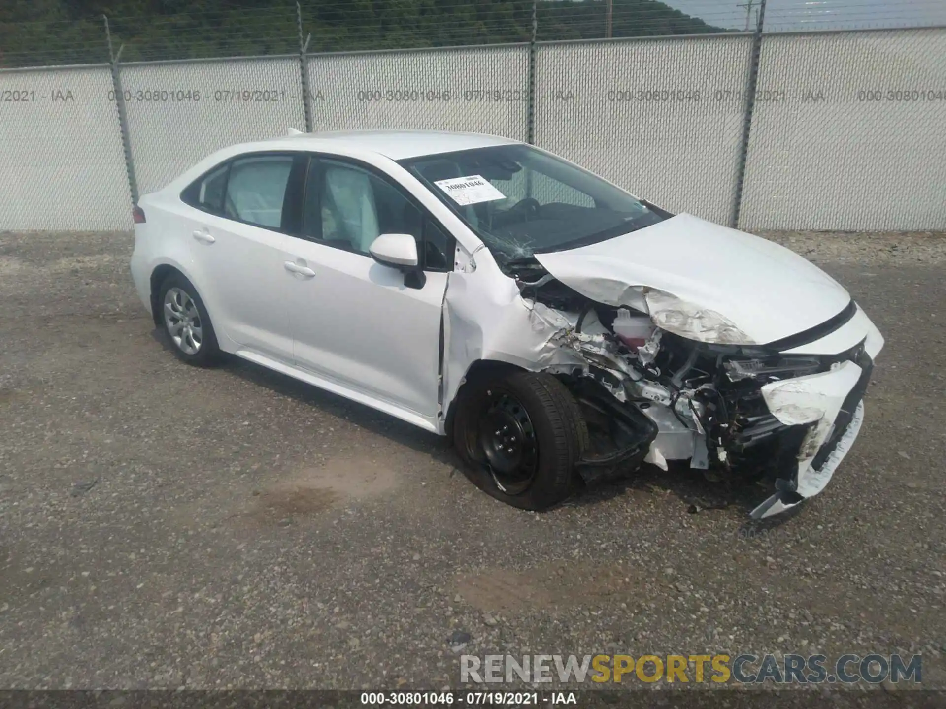 1 Photograph of a damaged car 5YFEPMAEXMP226366 TOYOTA COROLLA 2021