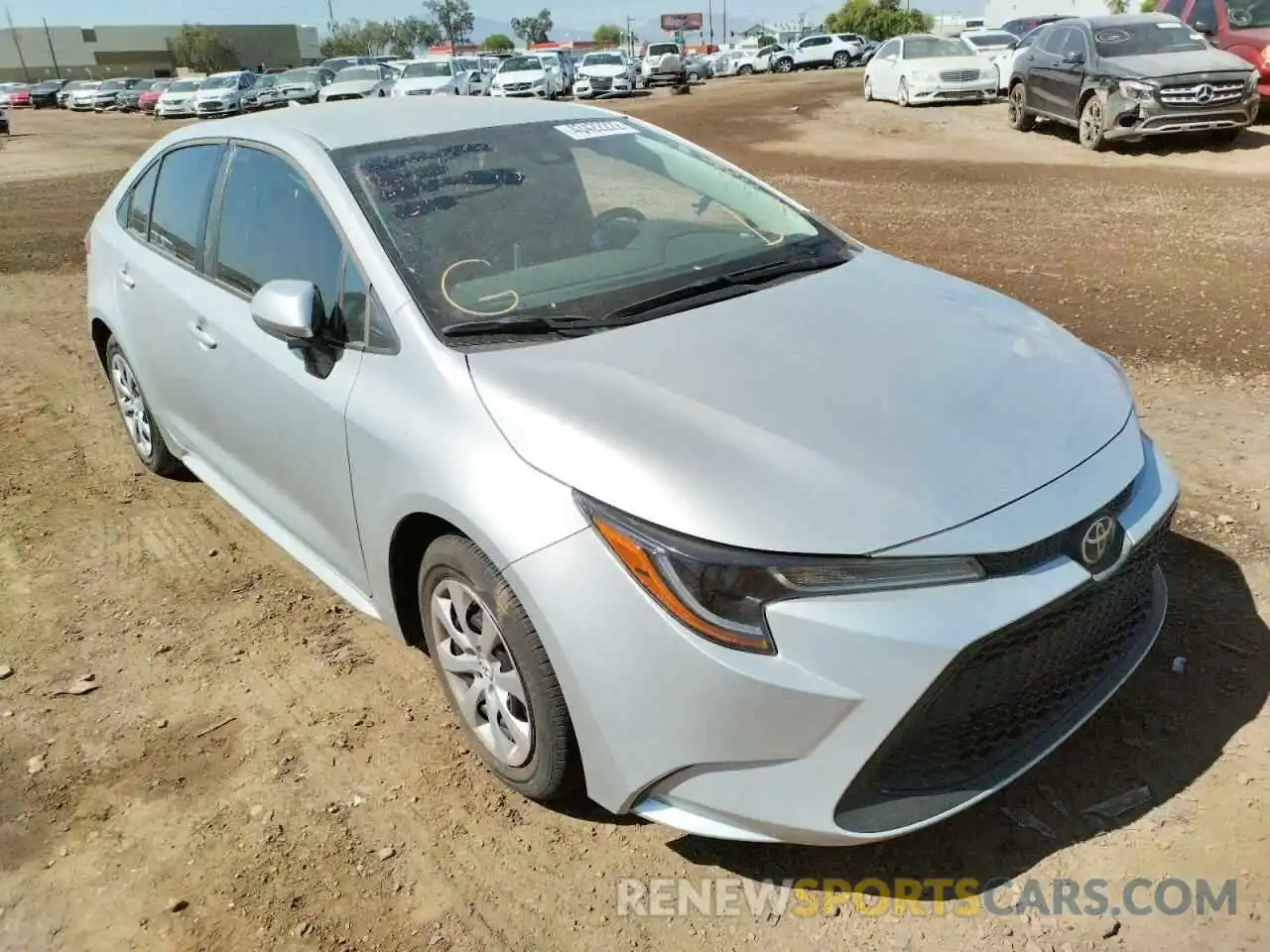 1 Photograph of a damaged car 5YFEPMAEXMP227307 TOYOTA COROLLA 2021