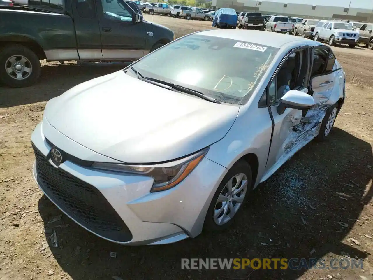 2 Photograph of a damaged car 5YFEPMAEXMP227307 TOYOTA COROLLA 2021