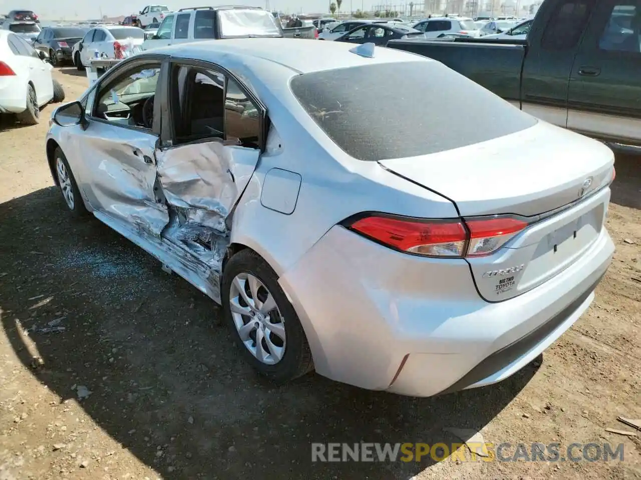 3 Photograph of a damaged car 5YFEPMAEXMP227307 TOYOTA COROLLA 2021