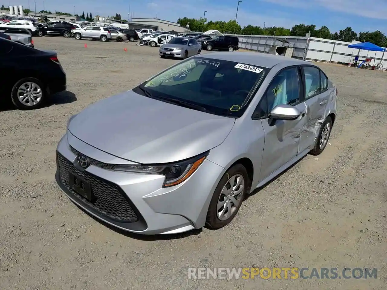 2 Photograph of a damaged car 5YFEPMAEXMP227923 TOYOTA COROLLA 2021