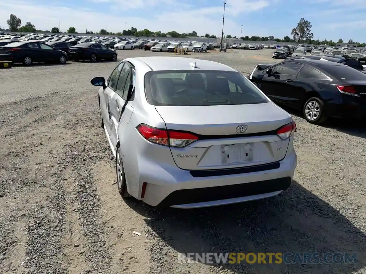 3 Photograph of a damaged car 5YFEPMAEXMP227923 TOYOTA COROLLA 2021