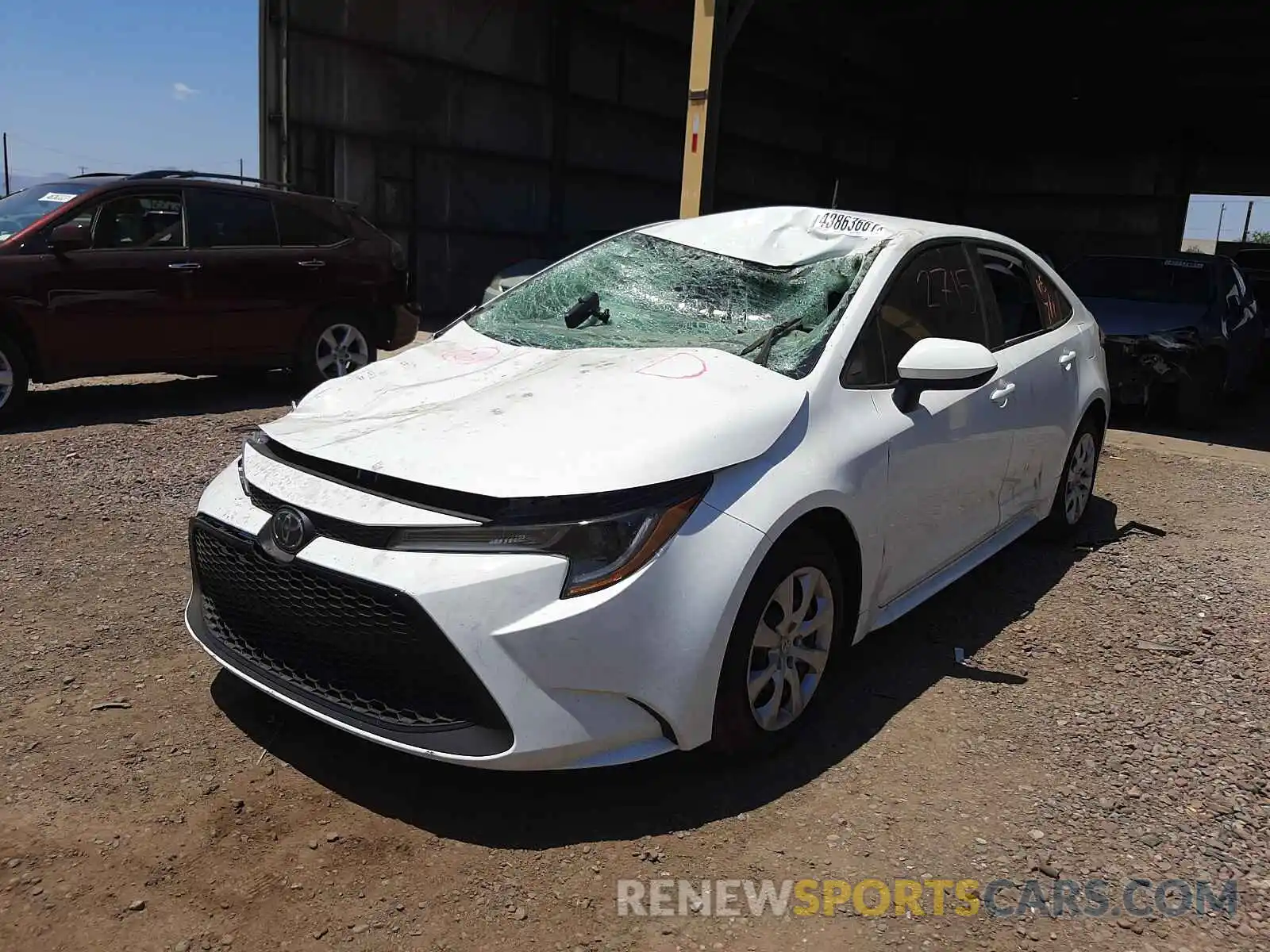 2 Photograph of a damaged car 5YFEPMAEXMP228523 TOYOTA COROLLA 2021